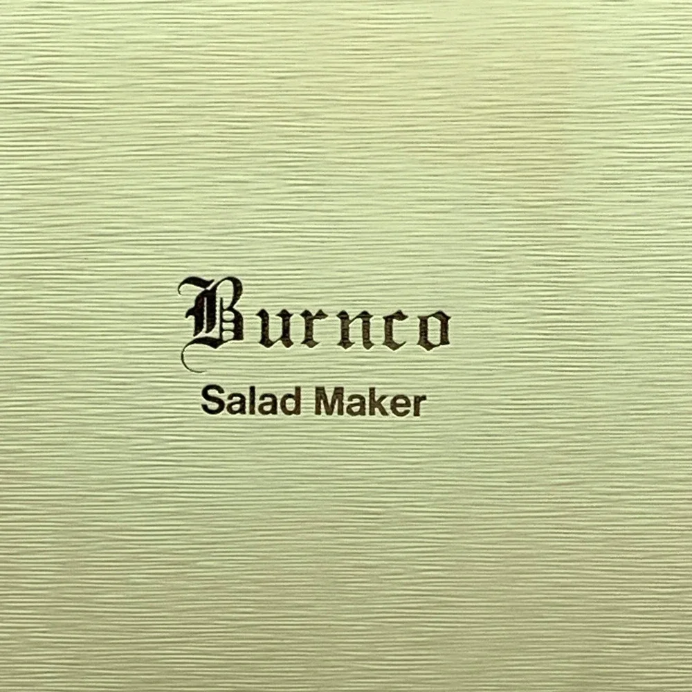 Burnco Salad Maker Cutter Server Utensil Set in Box‎ Kitchenware Unused Vintage